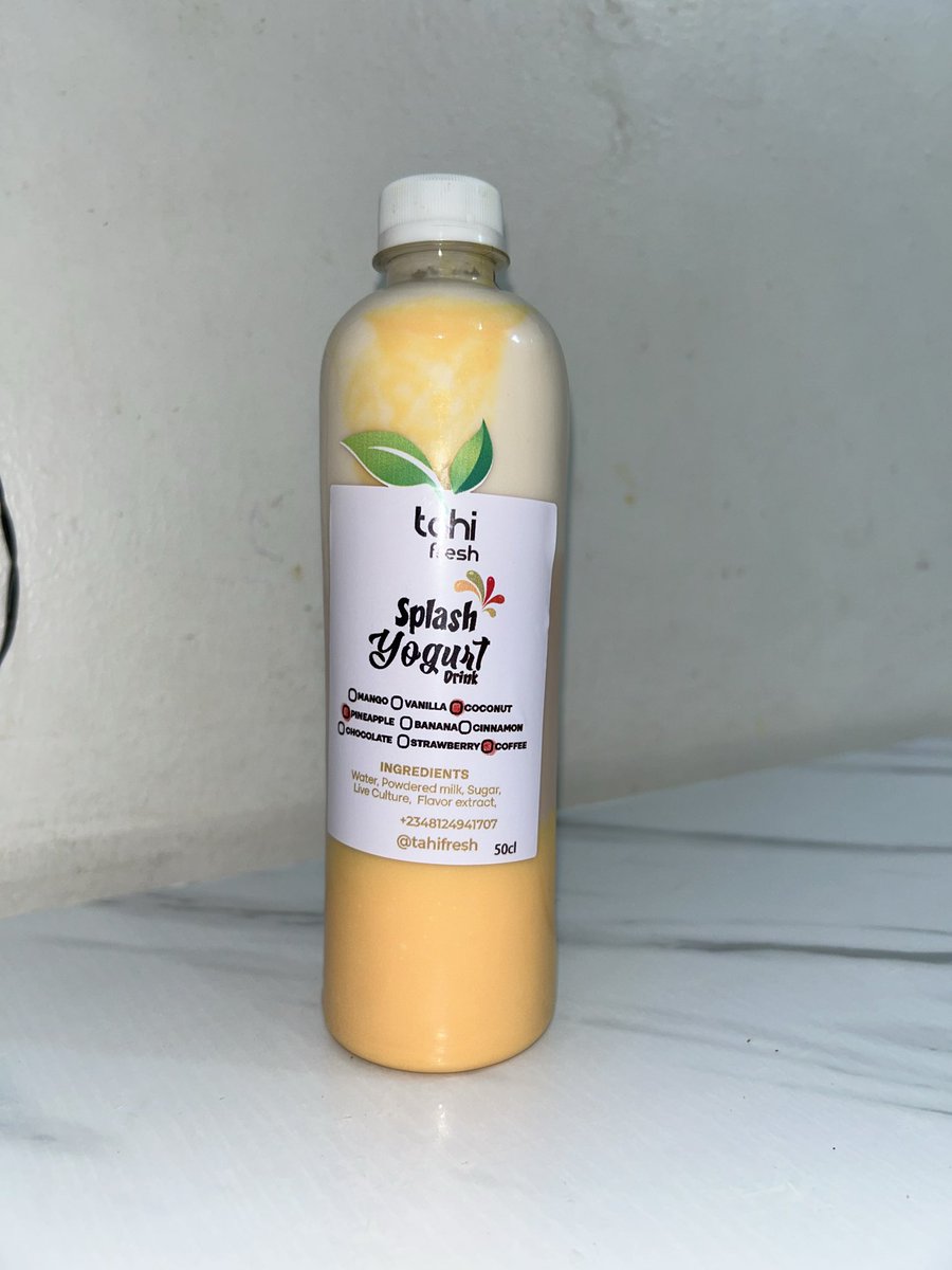precisebabe's tweet image. Hello Tahi Fresh Fam! Hope you are all having an amazing day!
Here are our splash yogurts! Get three different flavors all in one bottle for N2500