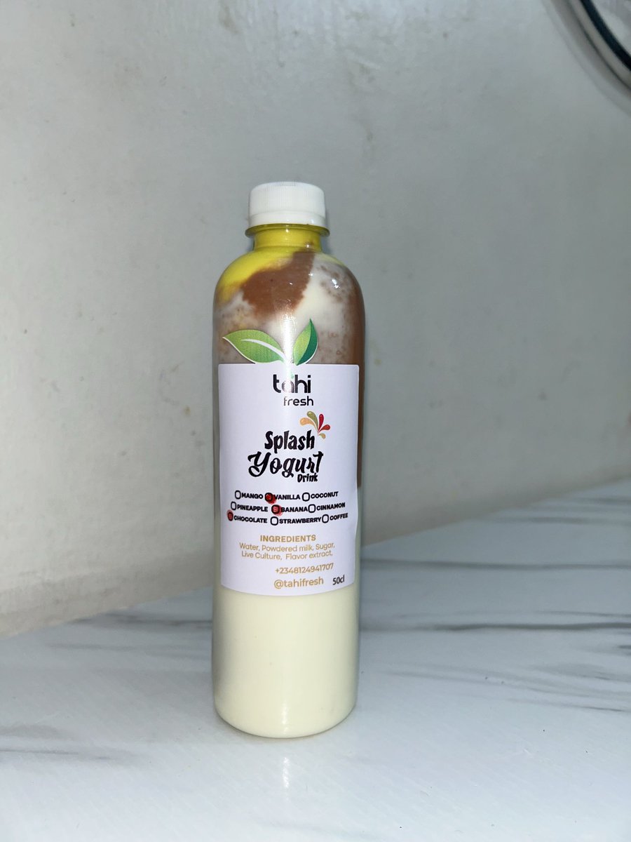 precisebabe's tweet image. Hello Tahi Fresh Fam! Hope you are all having an amazing day!
Here are our splash yogurts! Get three different flavors all in one bottle for N2500