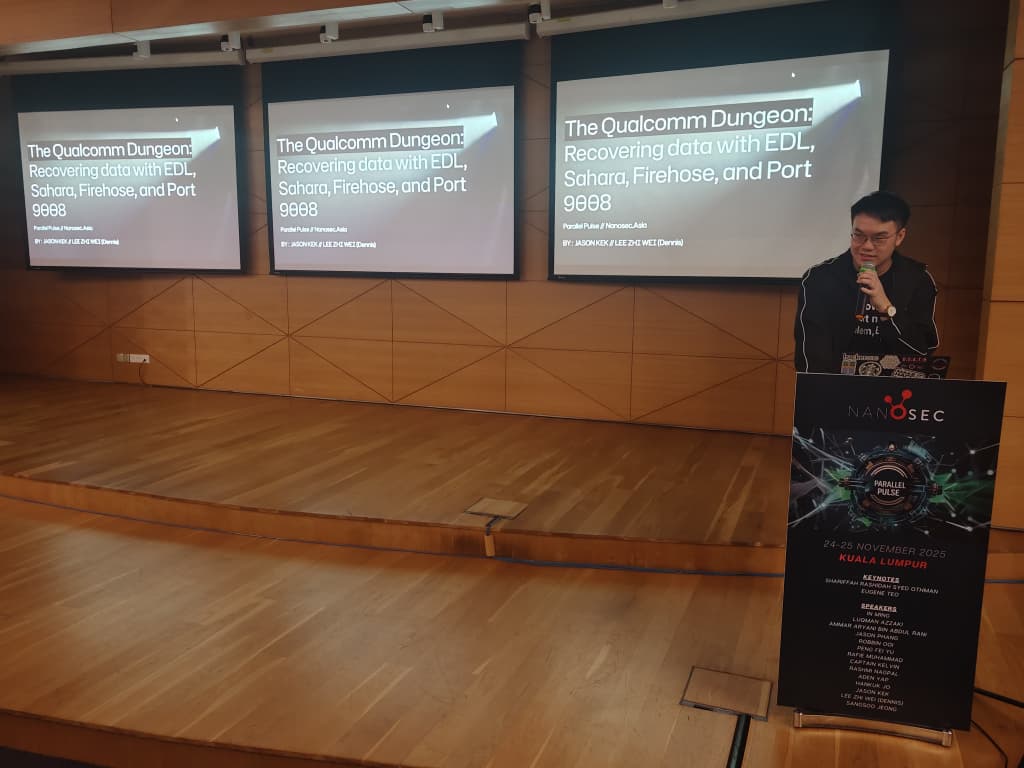 nanosec_asia's tweet photo. Absolutely super-duper presentation at #ParallelPulse @nanosec_asia , we were totally hooked from start to finish! Massive kudos to Jason Kek &amp; @WeiZhiwei  for delivering such an exceptional, high-energy, and mind-bending session! https://t.co/3XXc7wchCL