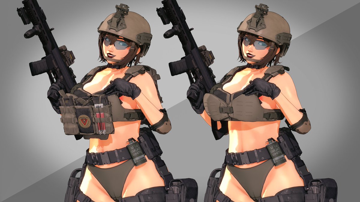 "Tactical bikini-top"