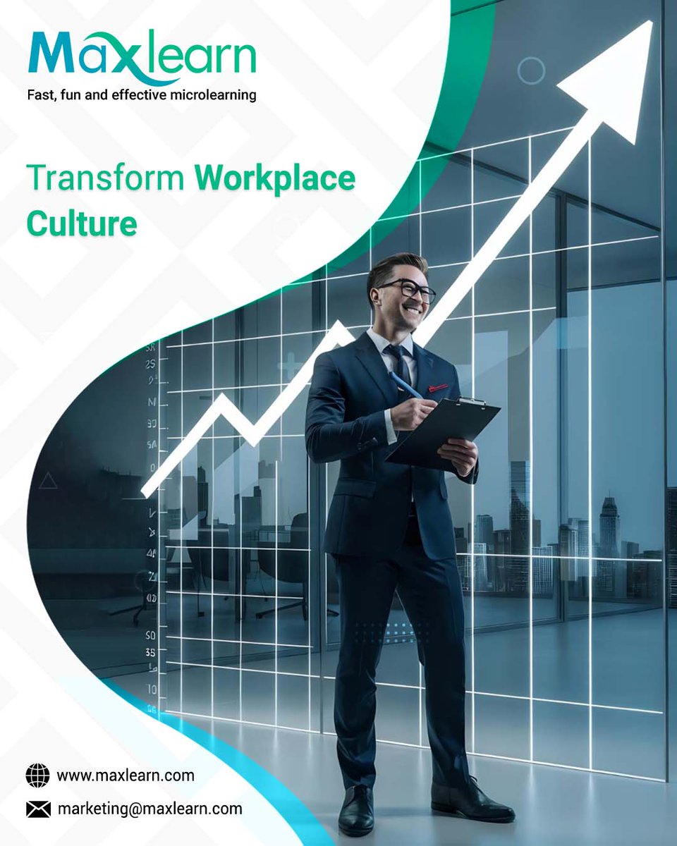 maxlearn_global's tweet image. Transform Work Culture
Behavioral learning with MaxLearn cultivates a culture of accountability, performance, and growth. To know more... maxlearn.com/request-a-demo/
#AITraining #MobileLearning #employeeengagement #adaptivelearning #ScenarioBasedLearning #SpacedRepetitionROI