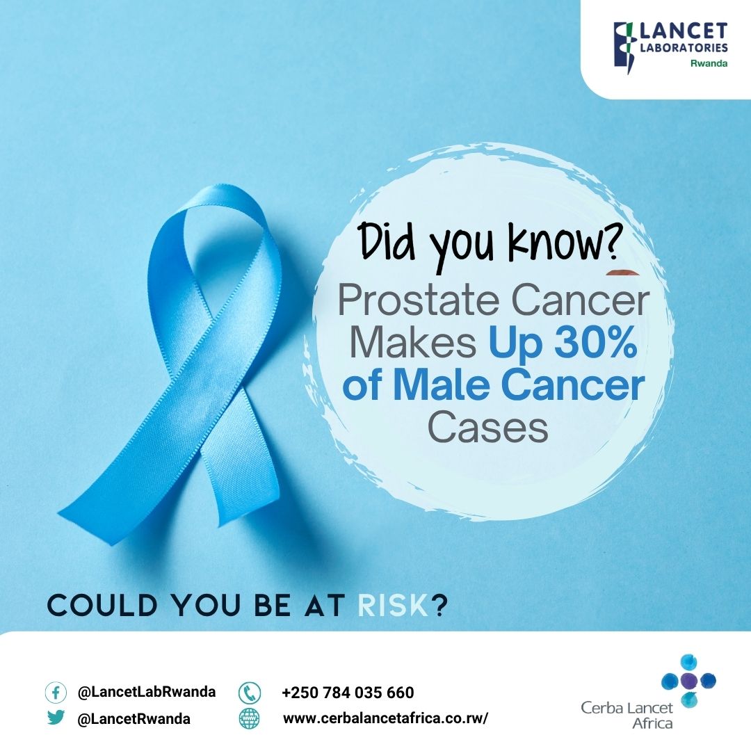 LancetRwanda's tweet image. Prostate cancer is silent but serious. A quick lab test helps detect risks early and guide treatment. Prioritize your health and get tested with us. #ProstateHealth #GetTested #MensHealthMatters