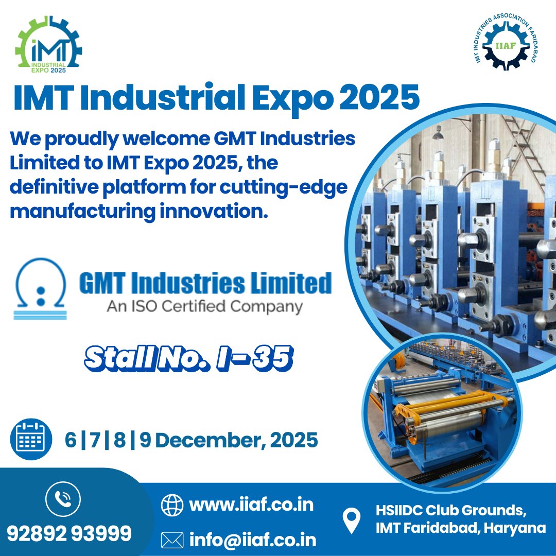 Imt Posts IMT Industries Association Faridabad (@ImtFaridabad) / Posts / X
