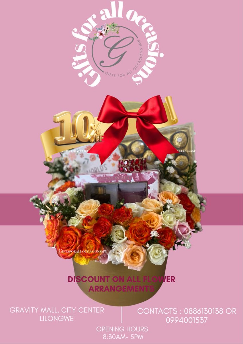 macjojo1's tweet image. Get 10% Off Until Friday 29th November @Giftsforallocc1 
Available: Gravity Mall City Center Shop No13 Next to Sana  
Contact: 0886130138 or 0994001537