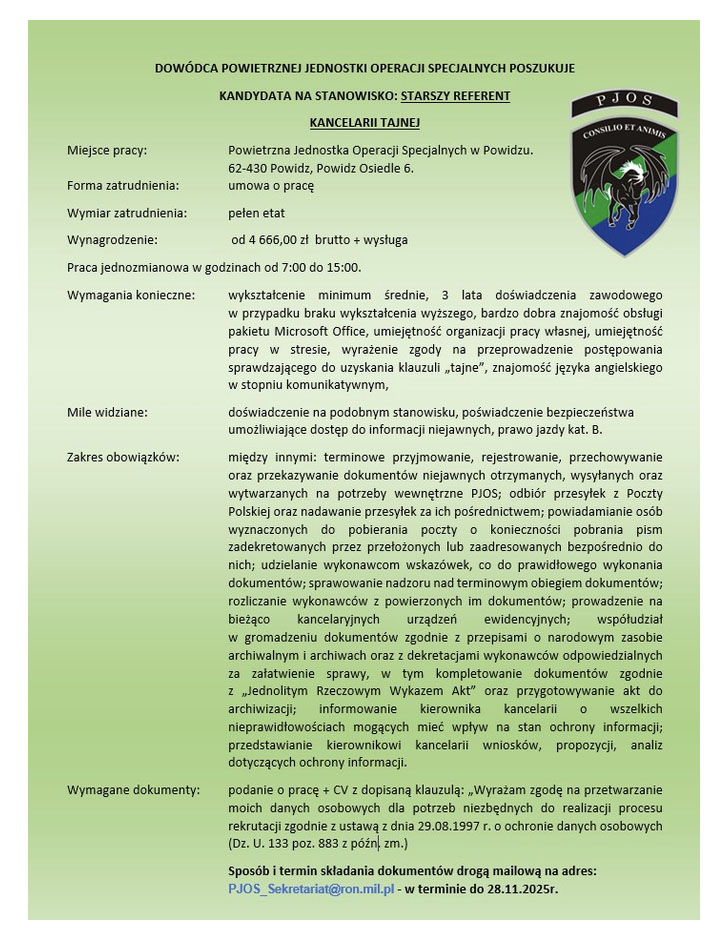 Temat już kiedyś wyciągnięty przez m.in. <a href="/wolski_jaros/">Jarosław Wolski</a>  
Starszy specjalista mający dostęp do dokumentów z klauzulą TAJNE będzie zarabiać 3500 zł na rękę + mała premia za staż.
Uważacie, że to bezpieczne dla nas?
<a href="/CTomczyk/">Cezary Tomczyk</a> <a href="/KosiniakKamysz/">Władysław Kosiniak-Kamysz</a>