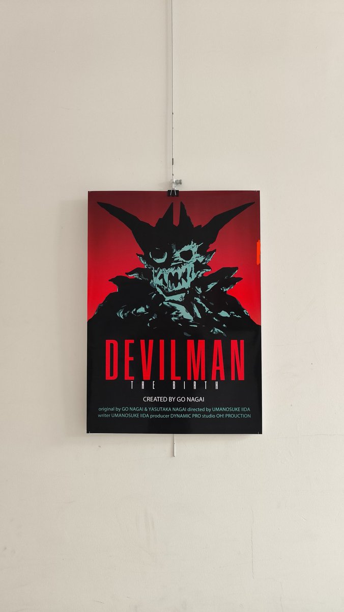EheSays's tweet image. Devilman movie poster by me for college exhibition