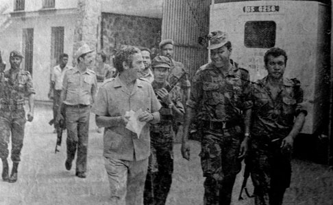 hallaboutafrica's tweet photo. Today in 1981: South African mercenaries attempt a coup d’état in Seychelles but fail to replace Prime Minister France-Albert René when they cannot get out of the airport. A customs agent someone forgot to bribe finds weapons in their luggage. The press calls it a “coup d’farce.” https://t.co/o7Jo3JYfaZ