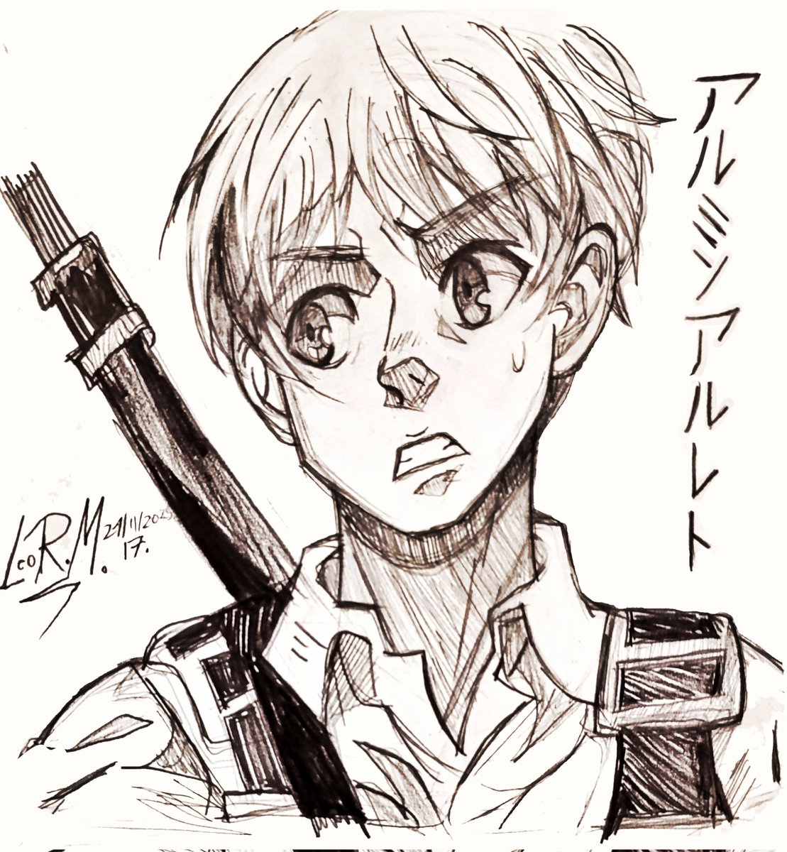 The real Armin Arlert. New Illustration! #イラスト #drawing