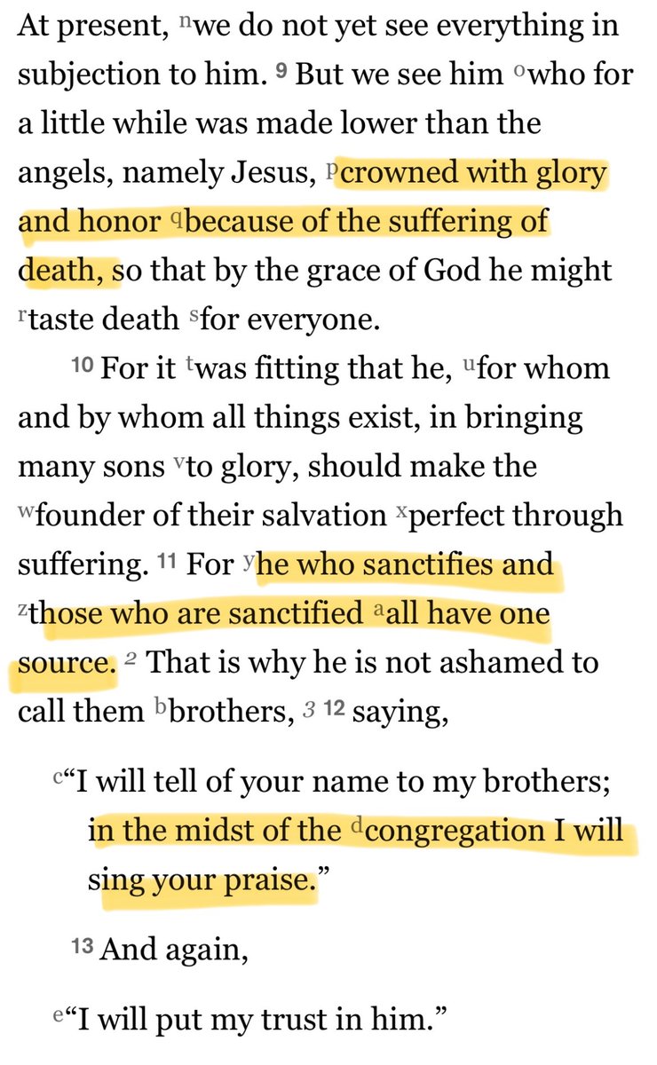 AJWTheology's tweet photo. Jesus, the chief sufferer.
Jesus, the chief sanctifier.
Jesus, the chief singer. https://t.co/aUHhnB4ZPj