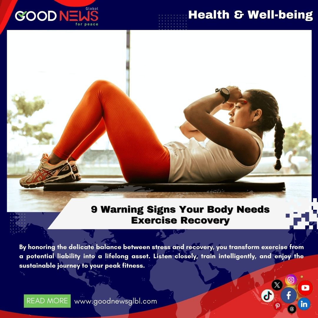 goodnewsglbl's tweet image. 9 Warning Signs Your Body Needs Exercise Recovery...
#OvertrainingSymptoms #ExerciseRecovery #FitnessBurnout #TrainingTooMuch #WorkoutBalance #RestAndRecovery #AthleteHealth #ExerciseFatigue #PerformanceDecline #FitnessWellness #TrainingAdaptation #WorkoutRecovery