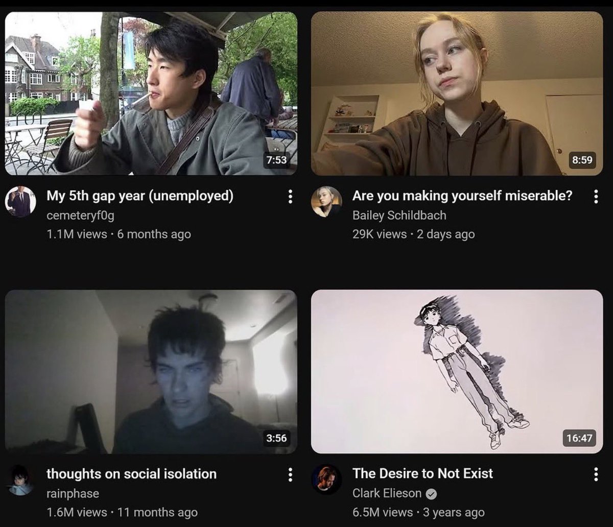 miiilato's tweet image. performative depression