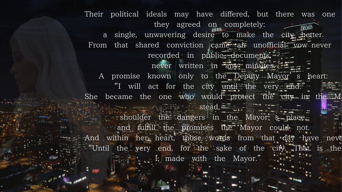 StreamerCircuit's tweet image. 〖#StCiGTA 紹介〗
街が混乱している最中に届いた通知ーー

ここにいない「彼女」は何を思うのだろうか・・・

『The Last Directive（最後の指令）』
#StCiGTA #GTAスト鯖 #GTARP鯖