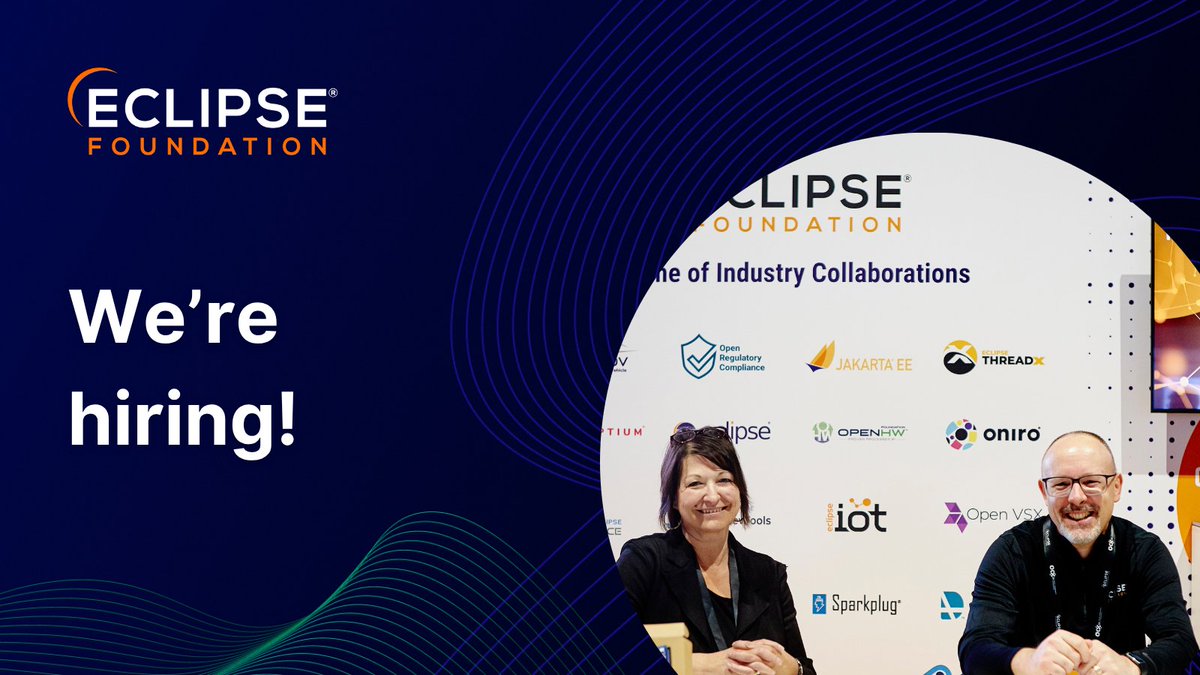 EclipseFdn's tweet image. 🌟 We’re hiring!

Join the #EclipseFdn and be part of a global team driving open source innovation.

Whether you&apos;re passionate about technology, community building, or driving strategic impact, we’d love to have you on board.

👉 Explore our current openings and apply today:…