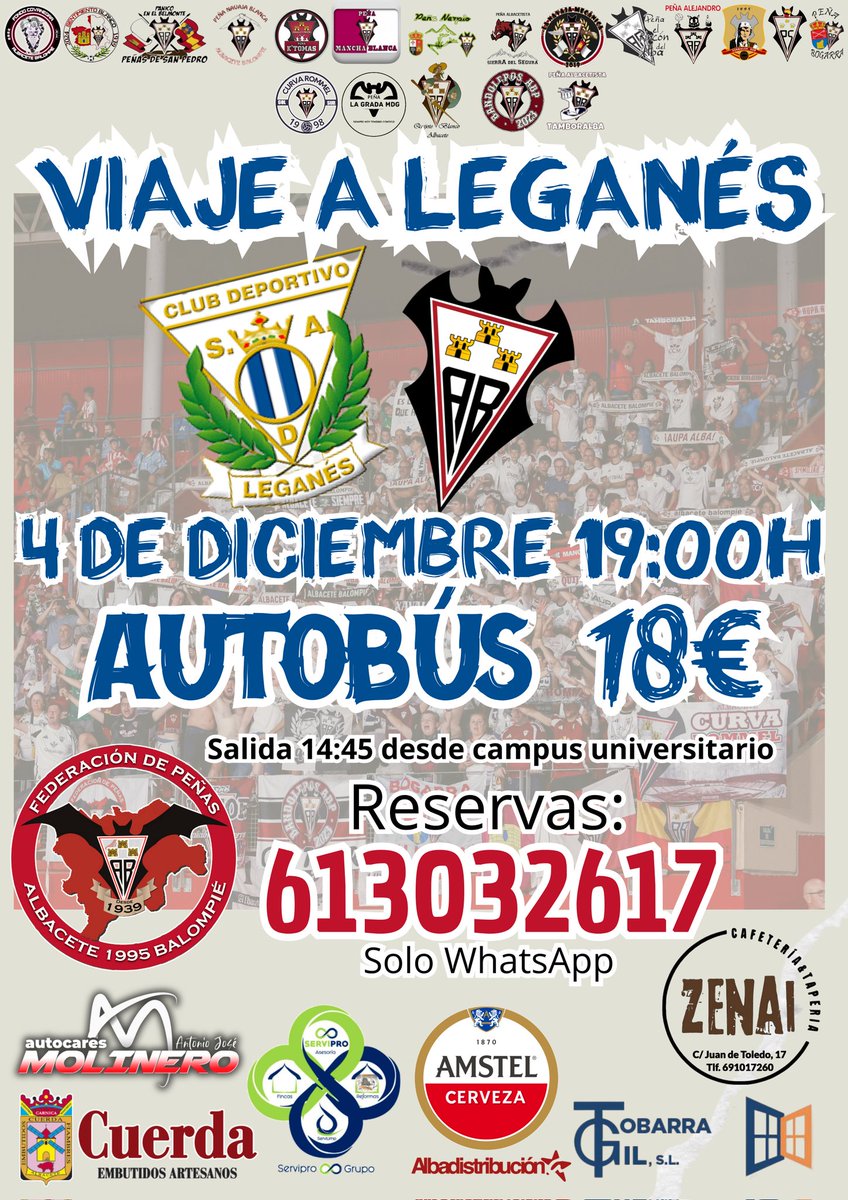 Nos vamos de copa🏆!!! Plazas limitadas!!! Salimos a las 14.45 desde el campus universitario. Apúntate por WhatsApp en el 613032617☎️ #JuntosSomosMasFuertes #HistoricoYDeHonor