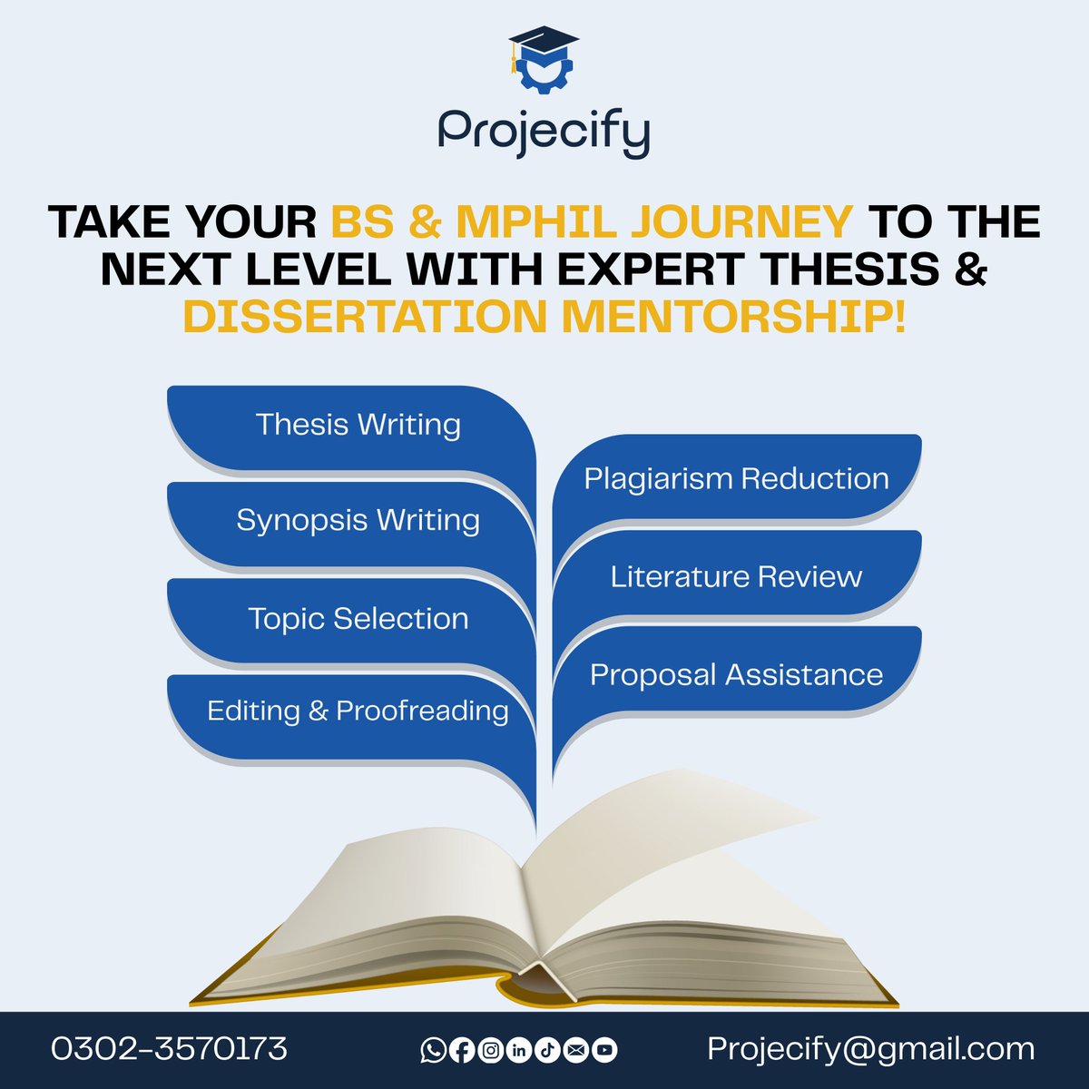 Projecify's tweet image. Need help with your BS/MPhil thesis? Get expert writing, review, editing &amp;amp; plagiarism support!

📞 0302-3570173 | 📧 Projecify@gmail.com
#ThesisHelp #ResearchSupport #AcademicWriting #DissertationHelp #ThesisWriting #MPhil #BSStudents #StudentSupport #StudySmart #PlagiarismFree