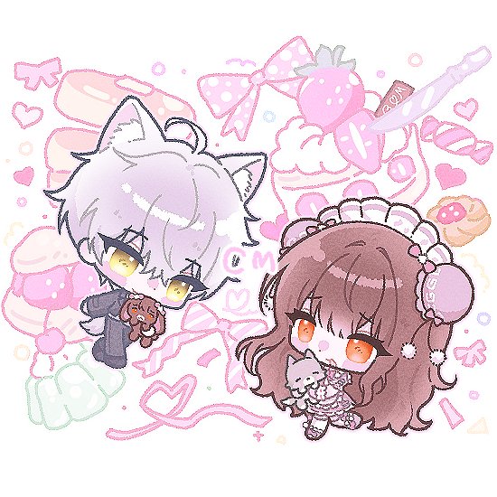 #RT🩶 #커미션  
알티 추첨 한 분 1페어 작업해드립니다!  

아기자기한 배경과 달콤한 색감의
뽀요뽀요 SD 커미션입니다

↓ 
신청: posty.pe/d5pu72