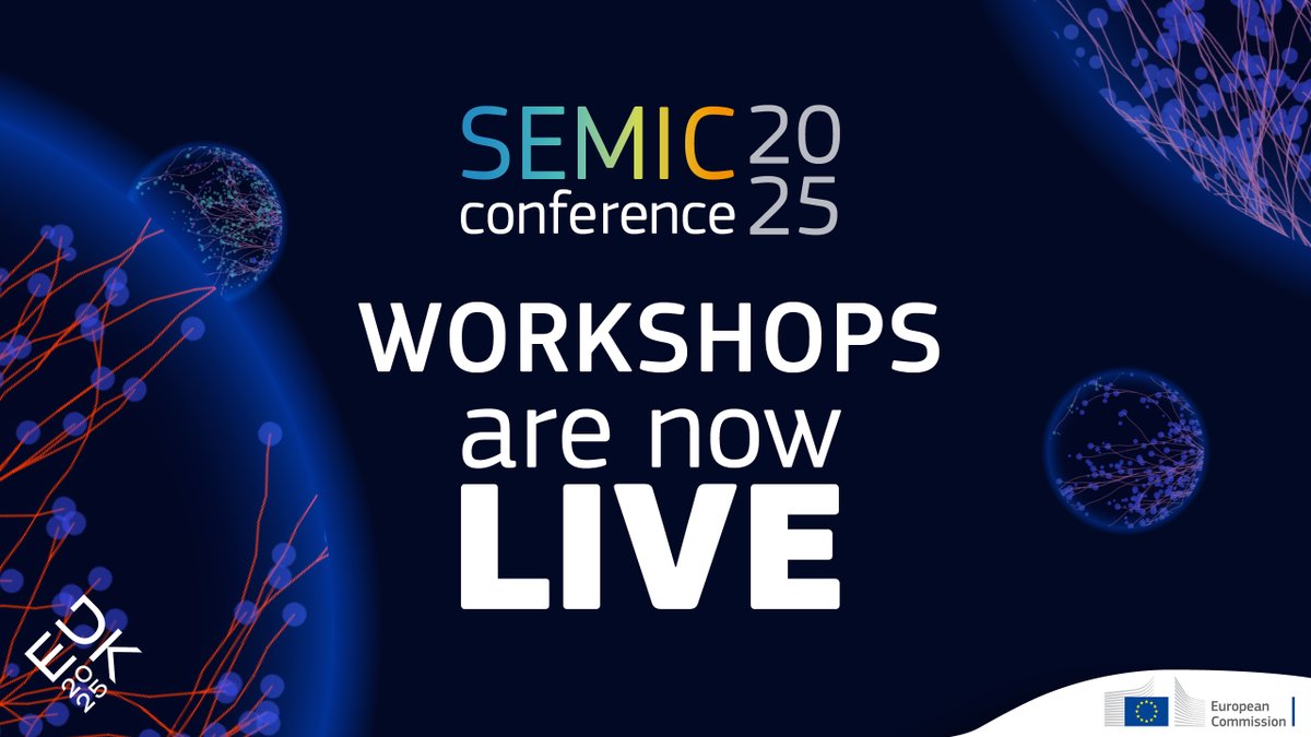 InteroperableEU's tweet image. Godmorgen from #Copenhagen! The first day of #SEMIC2025 has arrived!

Ready for it? So are we and our panellists!

Follow the live-stream, choose your preferred workshop, and don&apos;t forget to use the hashtag #SEMIC2025 to make your voice heard!

👉 link.europa.eu/cXTMKm