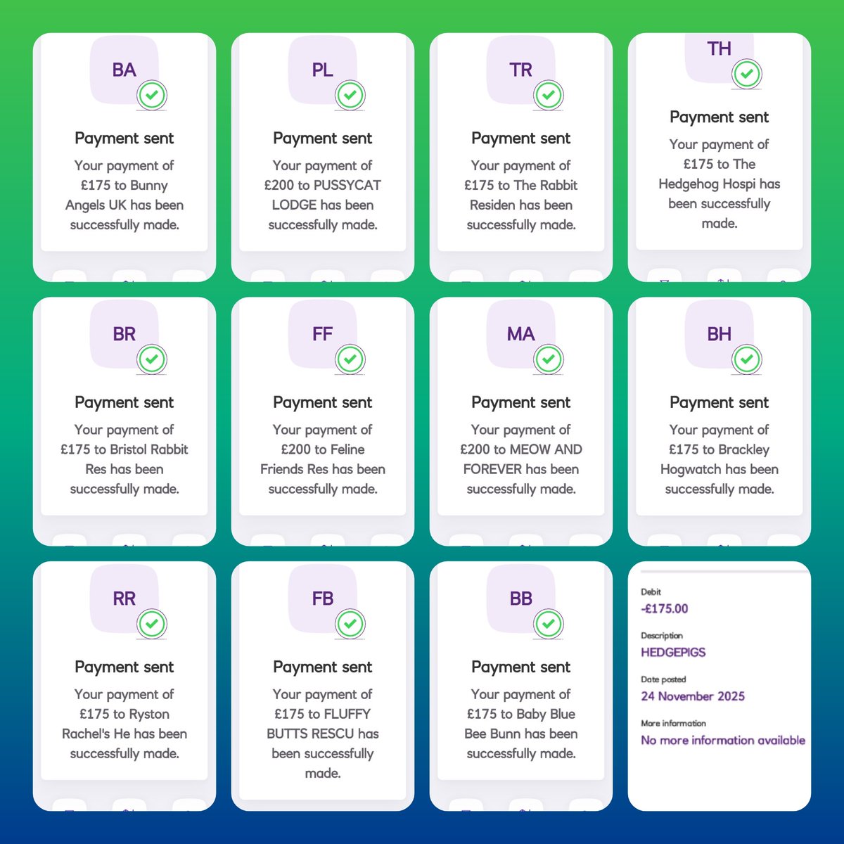 HelpAnimals25's tweet image. In November you helped us raise over £8000 for UK animal welfare charities and good causes.
Follow us on Facebook to help us raise more
Facebook.com/groups/helpani… 
and
Facebook.com/groups/helpani… 
#charity #helpanimals