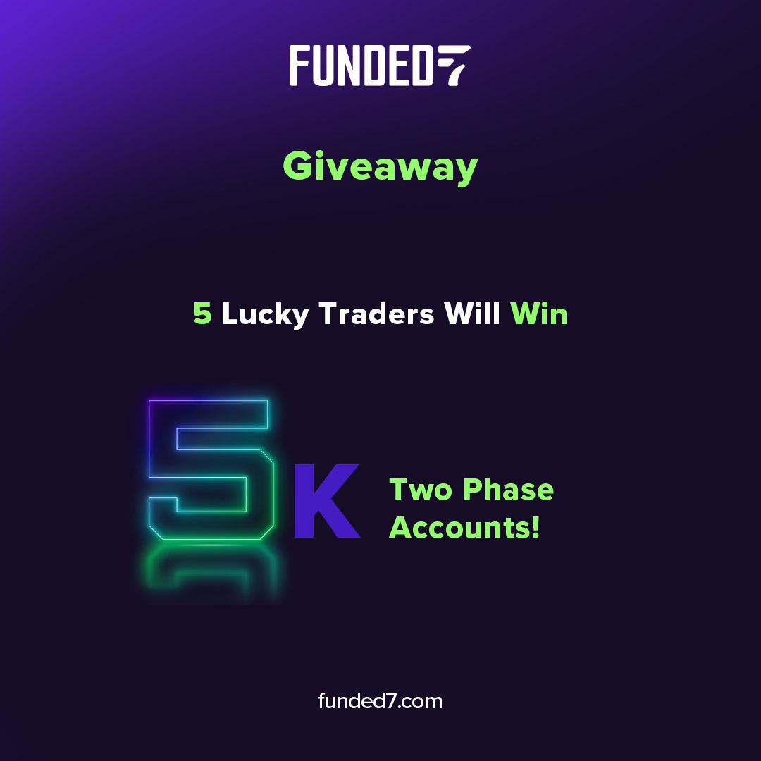 🎉 5x $5k Challenge Giveaway 🎉

Rules
 ▫️Follow:
<a href="/funded_7/">Funded7</a>
<a href="/TodorFunded7/">Todor Georgiev CEO Funded7</a>
<a href="/WilliamFunded7/">William</a>
<a href="/jekzcharlez/">𝐉𝐞𝐤𝐰𝐮.🤏1/222</a>
<a href="/PropTradingHQ/">Prop Trade Hub</a>
▫️Like 💚 Repost Quoted post
▫️Tag 3 traders
▫️Join Discord: discord.gg/8zfvdvPT98

Winners in 3 Days ⏱️