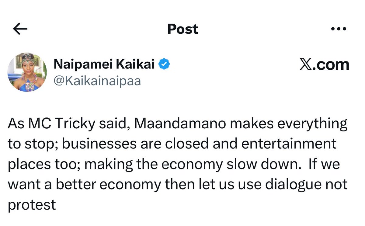 SirAlexas's tweet image. Hauna direct access ya Government to convince them to stop this??? Unakumbuka how you were dismissing protests last year??  The chicken have come home to roost? Use dialogue dias .. why do you want businesses to close??