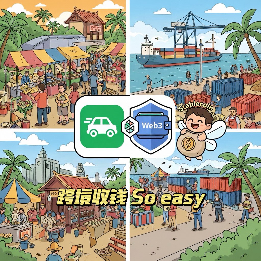 🚀 Grab 杀入东南亚 Web3 领域！这家超级应用和 StraitsX 联手，要在平台里集成 Web3 钱包 + 稳定币支付系统。
核心亮点：
✅ 跨境支付更便宜、更快（中国跨境商家有福了！）✅ 支持 XSGD/XUSD 等稳定币，法币↔加密货币一键兑换（覆盖新加坡、马来西亚、印尼等东南亚市场）✅ 有望解决区域支付