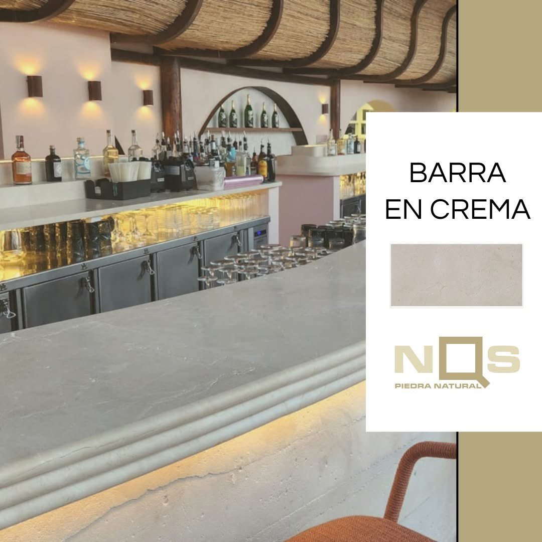 Esta barra elaborada en crema con #piedranatural aporta luz, armonía y un toque sofisticado a cualquier ambiente.
Un diseño atemporal que combina con proyectos de hostelería, interiorismo y espacios donde la estética y la durabilidad son esenciales!💛

#NaturalQualityStone