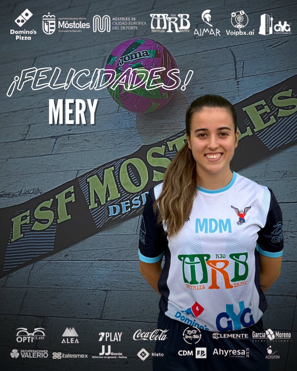 ᴄᴜᴍᴘʟᴇᴀɴ̃ᴏs 

¡Hoy toca felicitar a nuestra segunda entrenadora, 𝗠𝗲𝗿𝘆!

¡Muchas felicidades <a href="/meery12_/">meery🐺</a>!

🎂🤍🖤 

#VamosMóstoles