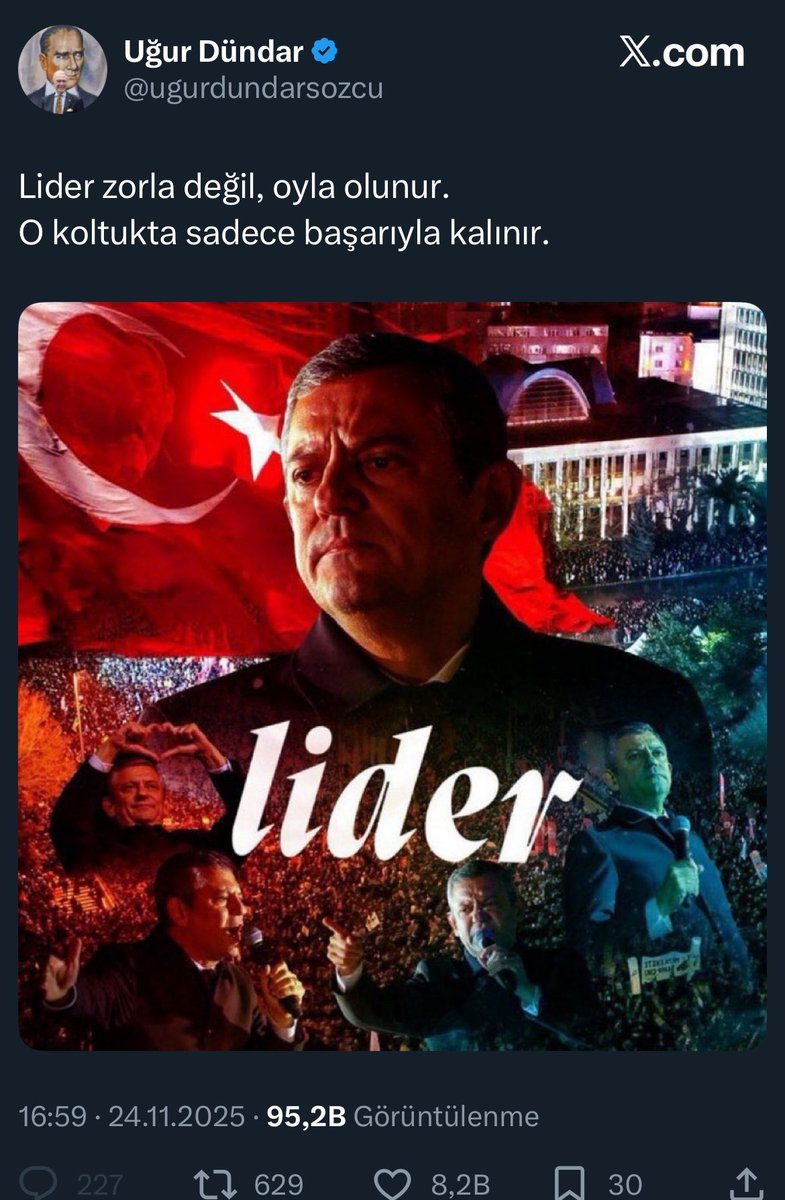 Adamın bir ayağı çukurda,ama uslanmıyor. 
2023'de Kılıçdaroğlu şakşakçılığı yapanların hemen hepsi aynı.
Vicdan muhasebesi yok,pişmanlık yok,gençlerin geleceğini karartmış olmanın verdiği hiç bir utanç emaresi yok.

Twitter hesaplarının %90'ını engellemiş, yazıyor da yazıyor...