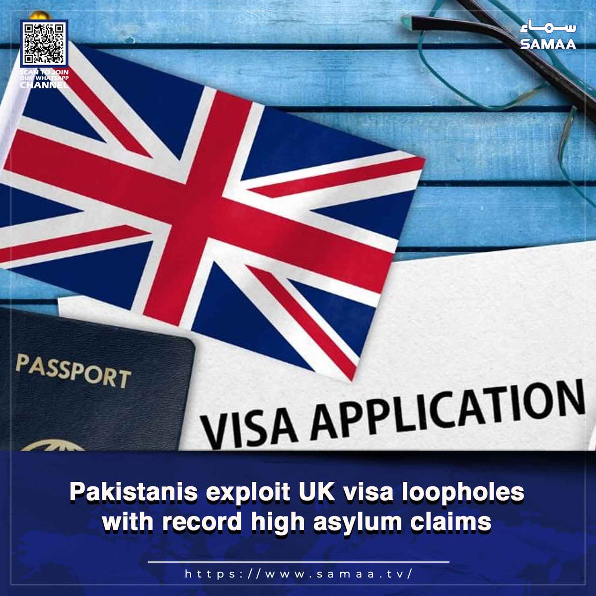samaamoney's tweet image. New data shows over 11,000 Pakistanis sought asylum in UK last year - fivefold rise since 2022

Read more: samaa.tv/2087342278

#SamaaTV #UKvisa #UKasylum #Immigration #immigrationnews #visa #asylum #studentvisa