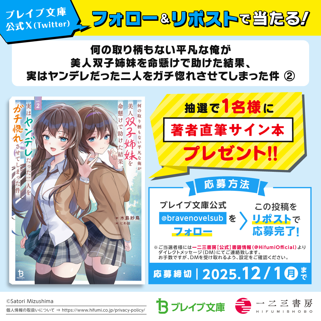 何の取り柄もない平凡な俺が美人双子姉妹を命懸けで助けた結果、実は