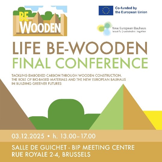 LIFEprogrammeIT's tweet image. LIFE BE WOODEN – Conferenza finale (Bruxelles, 3 dicembre 2025)

Vai alla notizia completa nella pagina delle notizie LIFE sul sito web del @MASE_IT  al seguente link mase.gov.it/portale/notizi…

#LIFEprogramme #LIFEproject