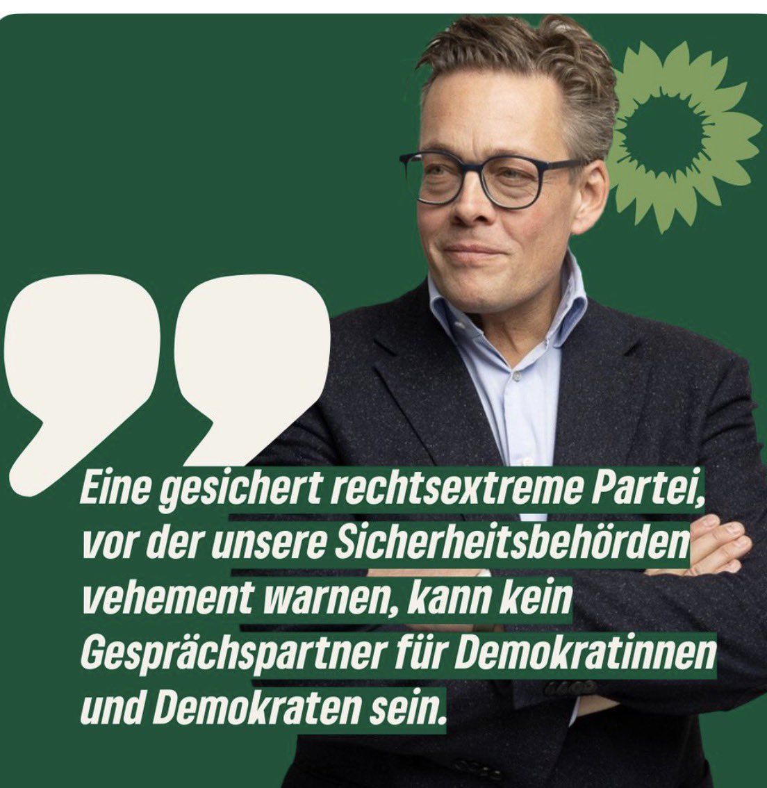 Faktencheck2030's tweet image. Eine gesichert rechtsextreme Partei, vor der unsere Sicherheitsbehörden vehement warnen, kann kein Gesprächspartner für Demokratinnen und Demokraten sein!      #fckafd