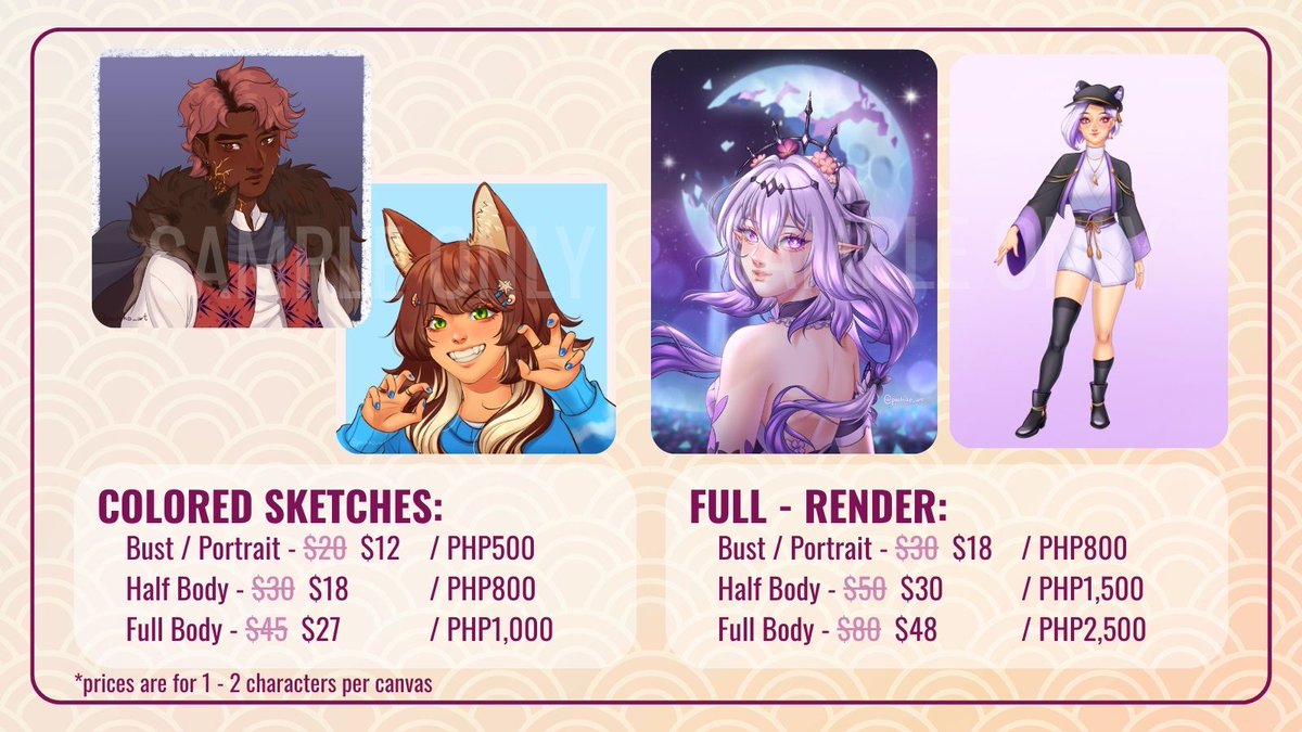 pachiko_art's tweet image. ✨Commissions Open [CHRISTMAS SALE!]✨

It's that time of the year! All services are 40% OFF from NOV 25th to DEC 25th.

DM me if interested or check out my VGen! (link in bio) commissioning me on vgen will help me greatly for getting verified 🥺

#commissionsopen #VGenComm…