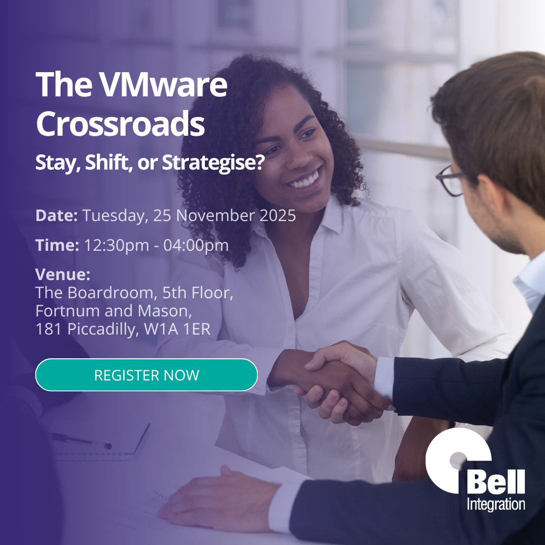 Broadcom's VMware acquisition - what does it mean for your business.  We'll be discussing this over lunch today (25 November) at <a href="/Fortnums/">Fortnum & Mason</a>.

It is predicted that a third of VMware workloads will move to alternative platforms by 2028. 

👉 WHO: CIOs, CTOs, IT Directors,