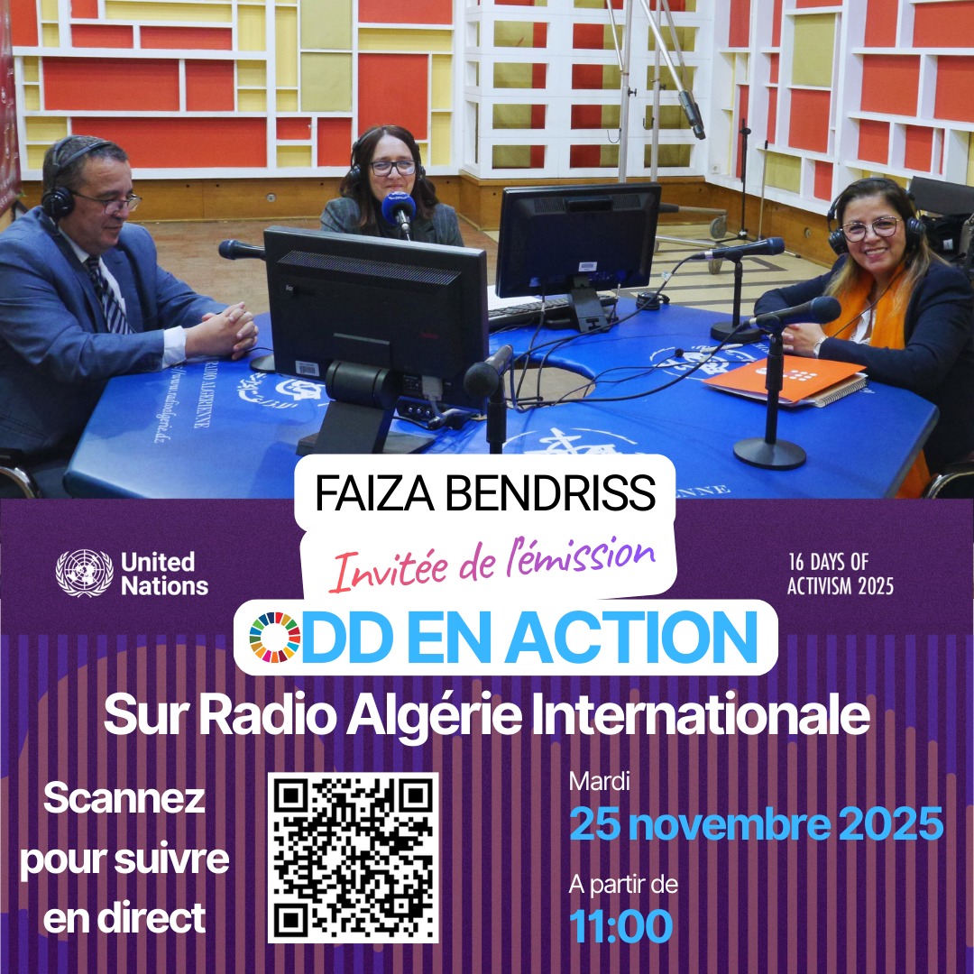 “Les violences facilitées par la technologie créent des situations hybrides, en ligne &amp; hors ligne.”
Faiza Bendriss Cheffe @UNFPA_Algeria, invité de #ODDenAction <a href="/radioalginter/">Radio Algeria international إذاعة الجزائر الدولية</a> souligne :
Éducation numérique, soutien &amp; lois, clés 🔑pour la protection des filles et femmes.
#16Days