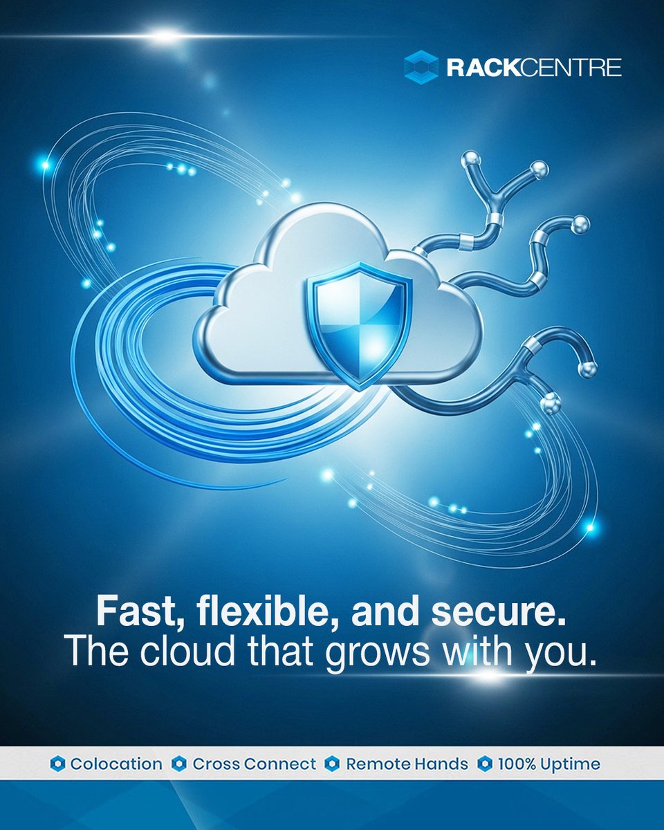 RackCentre's tweet image. Many hosting options promise flexibility, but few deliver it like Rack Centre Cloud.

Enjoy faster performance, secure access, and the ability to scale anytime.

Grow without limits. Learn more: rack-centre.com/data-centre-se…