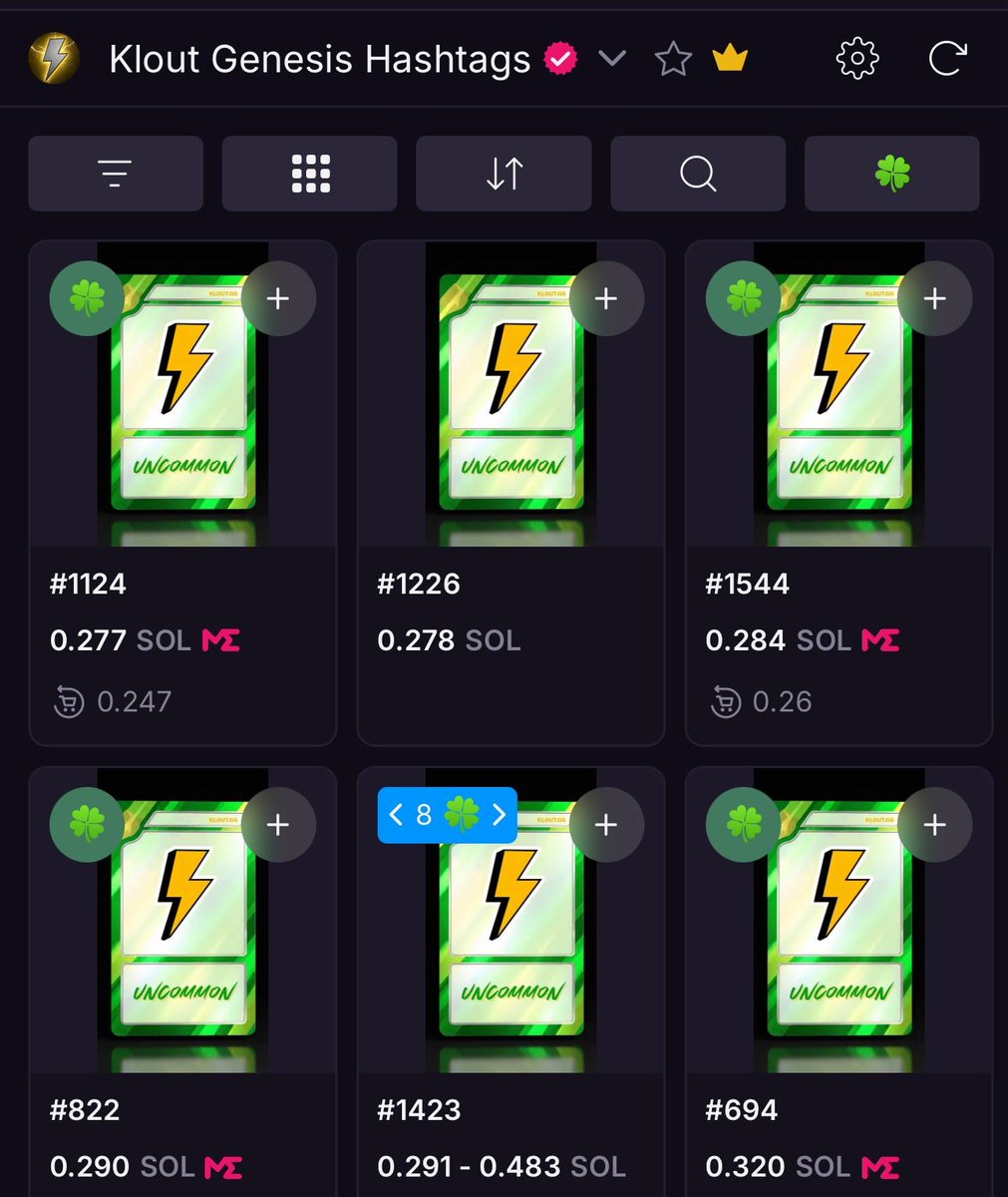 Riosweb3's tweet image. Klout Kards is a prediction game where you try to guess which hashtags will trend. @kloutgg  

How it works:

→ Buy a pack for 0.27 SOL  each pack contains 3 random hashtag Kards.

→ To play a daily round:

1. Pick 5 Kards you believe will trend.
2. Stake them.
3. After 24…