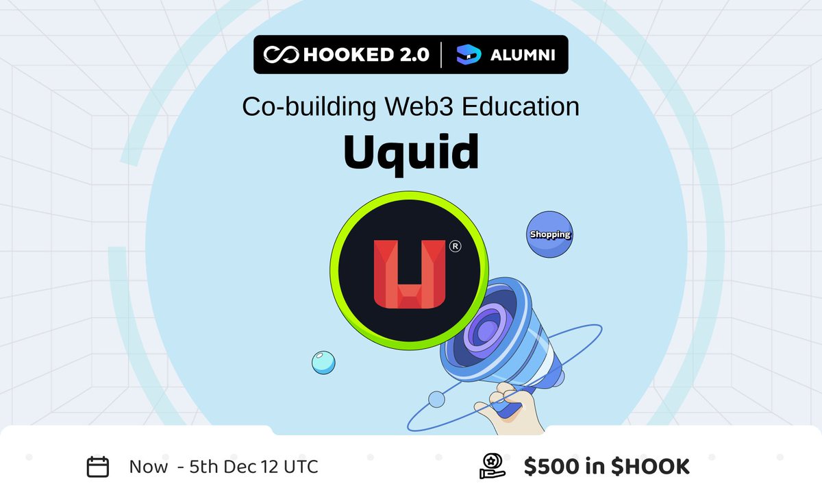 HookedProtocol's tweet image. #NewEraofHOOKED

Welcome @uquidcard to HOOKED 2.0 Alumni – where Web3 education meets innovation for enriched experiences &amp;amp; Web3 mastery!
wallet.hooked.io/system/index/i…

🌐 Connect Hooked wallet
💡 Conquer quizzes
🏅 Earn an exclusive Uquid Medal for decentralized learning proof!