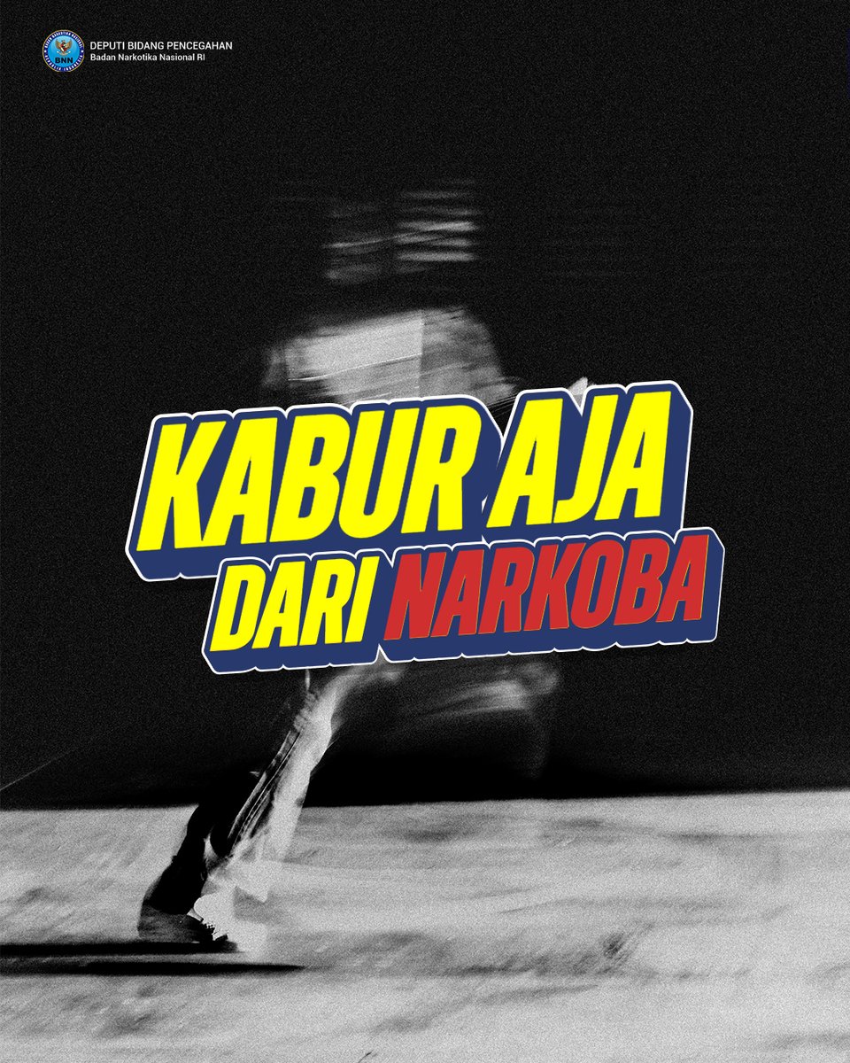 bnnksidoarjo's tweet image. 🚨 Kabur Aja dari Narkoba! 🚨
Jangan beri ruang sedikit pun untuk narkoba merusak masa depanmu.
Lari sejauh mungkin, pilih hidup sehat, dan jadilah generasi yang berani berkata TIDAK pada penyalahgunaan narkoba!

#BNNKabupatenSidoarjo #WarOnDrugsForHumanity