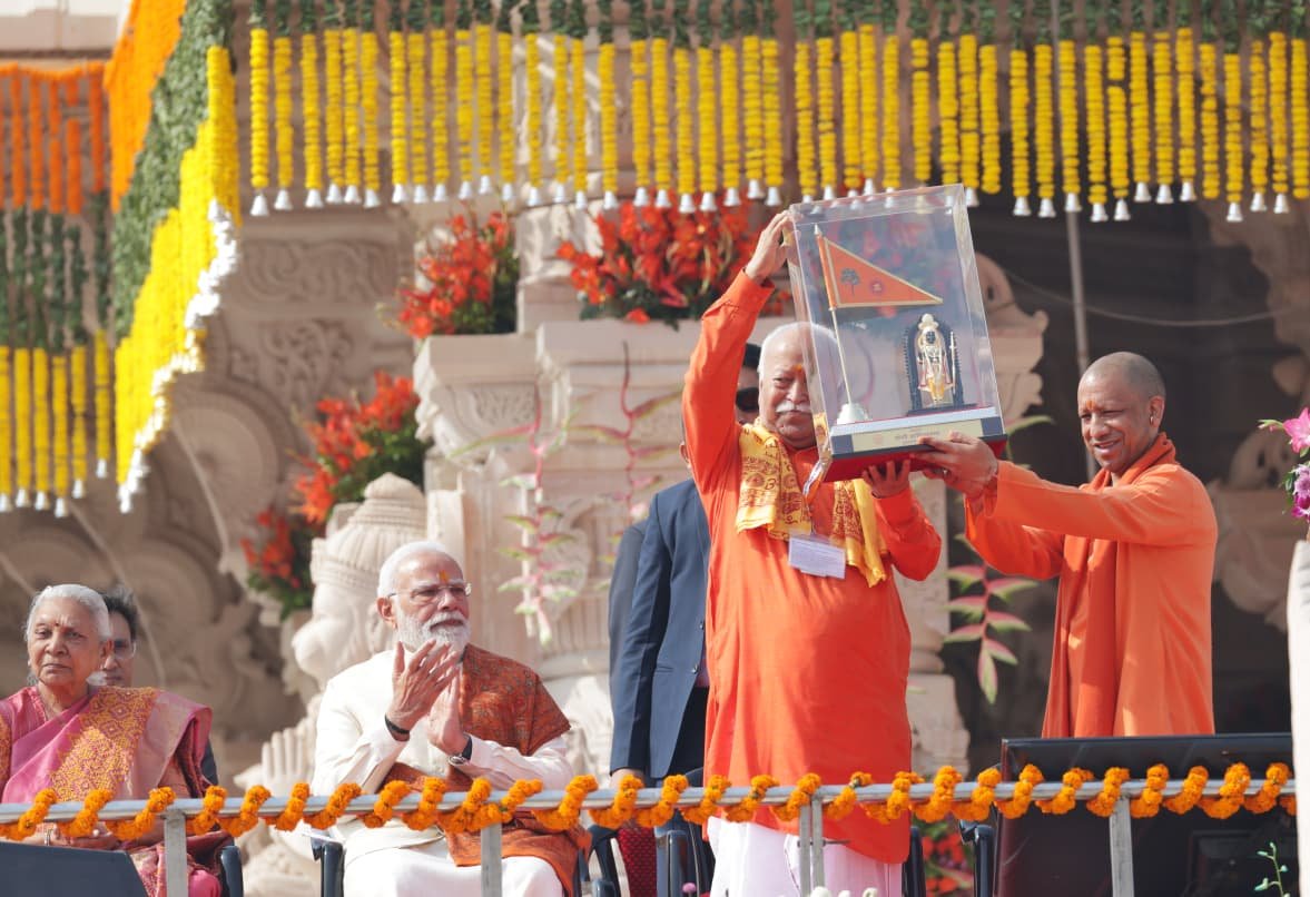 nnstvlive's tweet image. ध्वजारोहण यज्ञ की पूर्णाहूति नहीं, बल्कि नए युग का शुभारंभ हैः सीएम योगी #UttarPradesh #AyodhyaUpdate #PMModiInAyodhya #RamNagriAyodhya