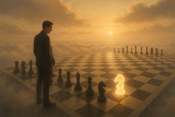 What Strategies Can We Employ to Navigate the Twists and Turns of Our Journey With Greater Ease?

We need to perceive life’s twists and turns with a certain level of excitement, like a game.

Similar to when we play chess: our opponent makes a move on the chessboard, and we begin