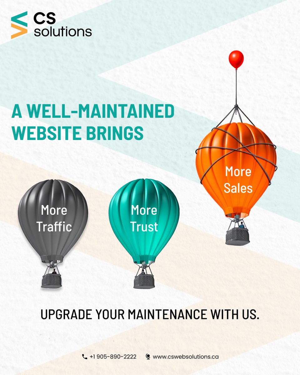 cs_websolutions's tweet image. A website isn’t a one-time project—it’s a living asset that needs consistent care to stay fast, secure, and impactful. 
#CSWeb #CSWebSolutions #DigitalMarketing #SearchEngineMarketing #SEO #DigitalAgency #WebAgency #Canada #SMM #BusinessLeads #GrowYourBusiness