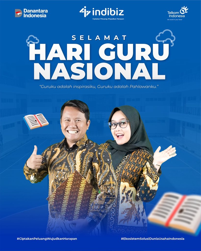 Indibiz_jtdiy's tweet image. Selamat Hari Guru Nasional 2025!

Terima kasih telah menyalakan semangat belajar dan membimbing generasi masa depan. Indibiz terus mendukung dunia pendidikan melalui solusi digital untuk sekolah yang lebih maju.

#Indibiz #Indibizjtd #harigurunasional
