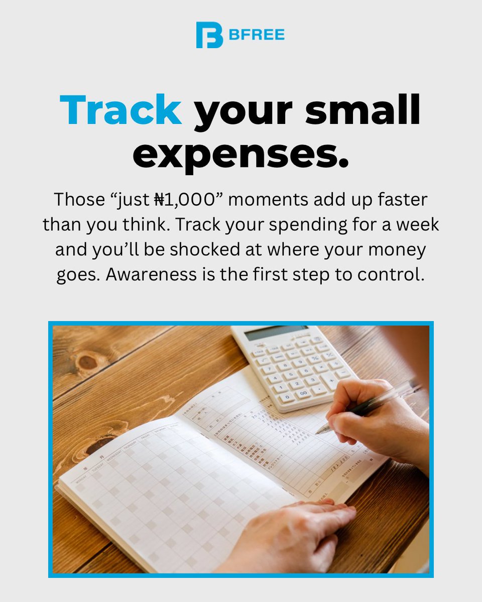 bfree_global's tweet image. #BFREE #FinancialFreedom #financialeducation #SavingsTips #MoneyHabits #SmartSaving #PersonalFinance #DebtEducation #FinancialWellness