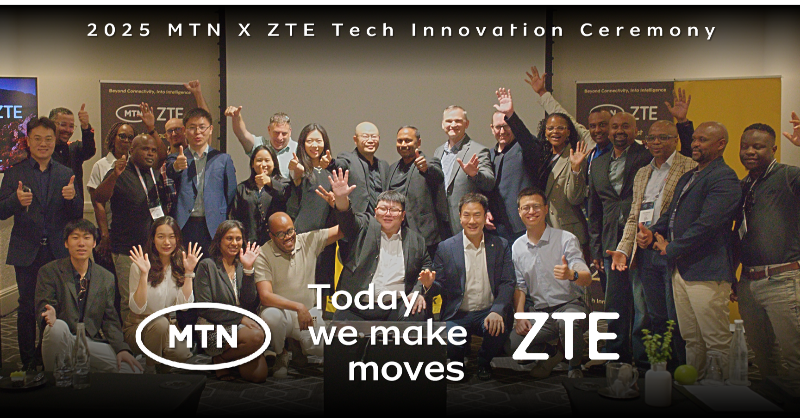 ZTEPress's tweet photo. Today ZTE and MTN South Africa unveiled THREE major innovations: Quad-band Massive MIMO pilot site, the world's first commercial five-band Ultra-Broadband Radio, and 5G-Advanced ISAC pilot. 

Learn more about how we are shaping Africa's digital future together: