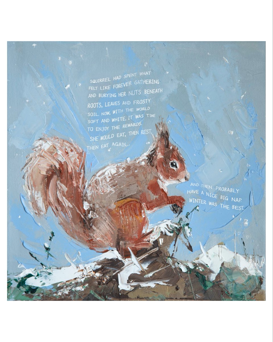 DearUniverse_cs's tweet image. #WhenBeastsSpoke #Squirrel #WildlifeArt