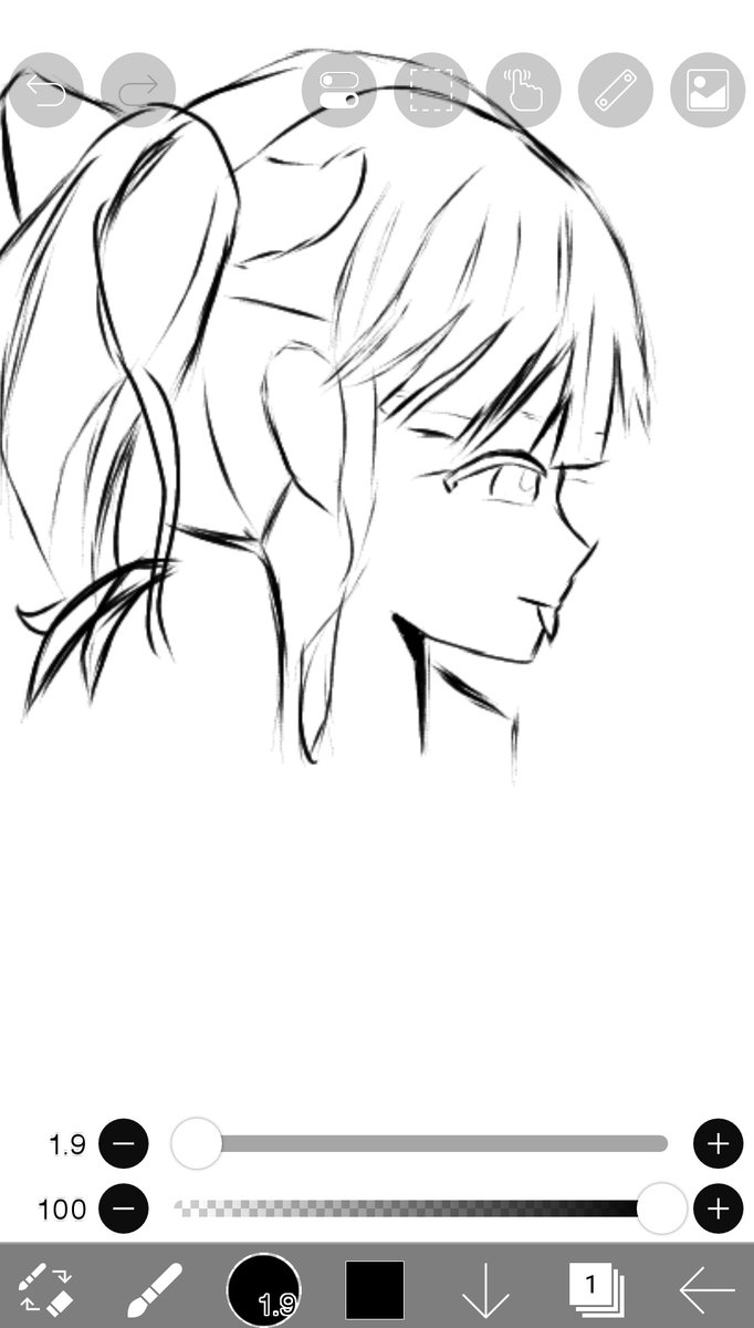 ヒナページ ヒナちゃんの横顔こんな感じかな🤔