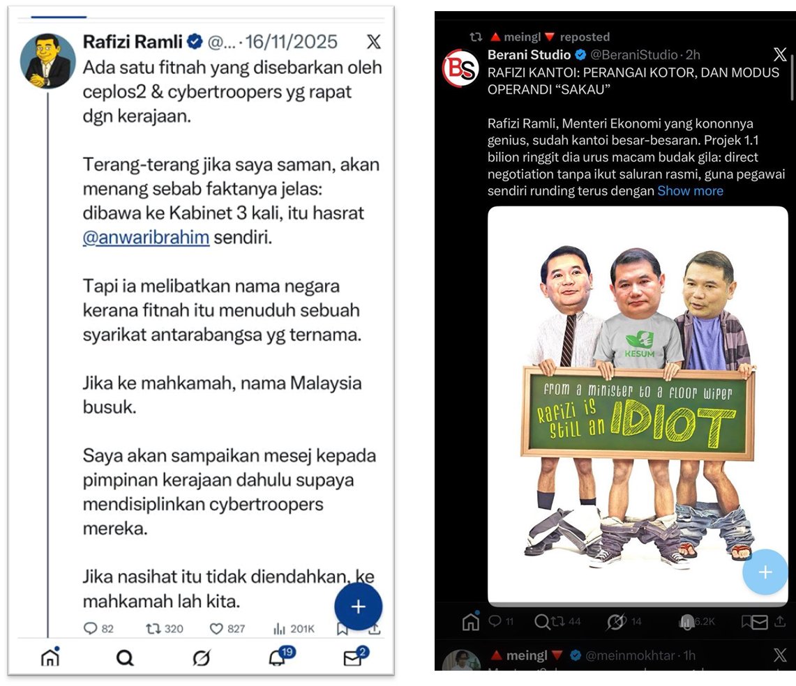 DS Piji says he himself has now become the latest target of corruption accusations from Madani’s own people.

He claims he isn’t corrupt because he wasn’t the one pushing to pay ARM RM1.1 billion - it was PMX who brought it up three times.

(So… is he implying PMX is the corrupt