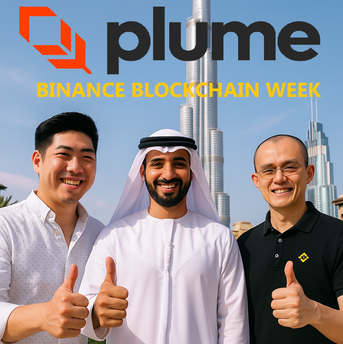 YanekWeb3's tweet photo. 🚨 Plume is landing in Dubai! 🇦🇪🔥

@plumenetwork is heading to Binance Blockchain Week as a Gold Sponsor! 🥇

Why it matters? 👇

→ Binance listed $PLUME earlier this year, giving millions of people access to RWAfi 🌍
→ YZi Labs (ex-Binance Labs) is an investor 💥
→ Plume is already #1 RWA chain by holders:
👉 280K+ holders
👉 200+ apps
👉 Growing fast across UAE

And now… the world stage. 🌐

Plume Co-Founder @teddyP_xyz will be speaking in Dubai about future of RWAs and how Plume is building onchain economy of tomorrow. If you're there Dec 3–4, go meet team, grab exclusive merch and see what’s coming next. 👀

Dubai is becoming a global crypto hub and Plume is already expanding through Hub71, connecting with founders, institutions and builders shaping future of DeFi.

RWAfi is going mainstream and @plumenetwork is leading the way. 🟣✨