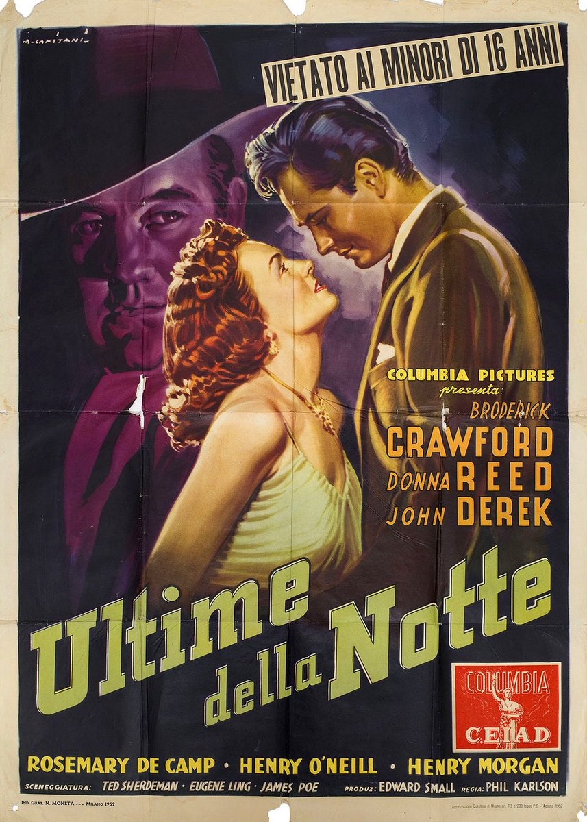 FilmNoirUK's tweet image. One of the great #FilmNoir classics is being screened on @TalkingPicsTV today, 1:05pm. Get ready for one of our favs, Broderick Crawford, starring in Phil Karlson’s Scandel Sheet (1952). Some excellent cinematography by Burnett Guffey + love the artwork for this one. #Noirvember